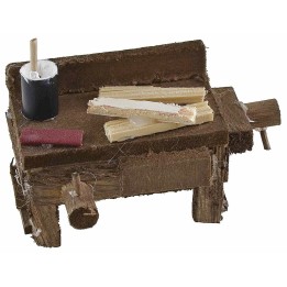 Carpenter's workbench 6x4x3.5 h cm for 8 cm statues