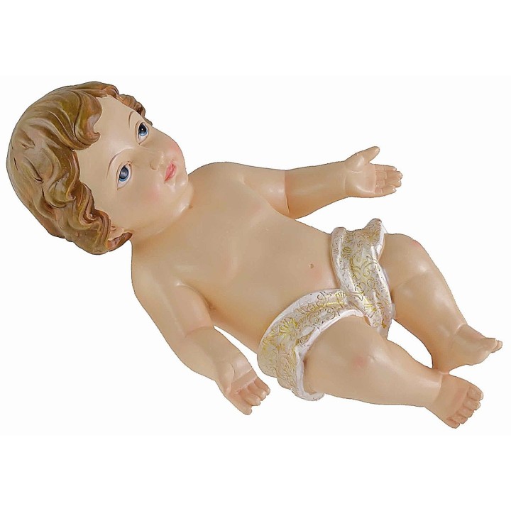 Baby Jesus in resin 23 cm h for 60 cm statues