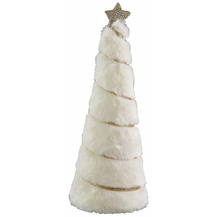 Tree with beige fur h 28.5 cm