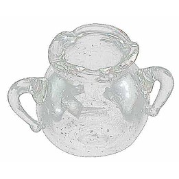 Tarro de vidrio transparente cm 1,7 h
