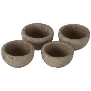 Juego de 4 cuencos de madera ø 1,4 cm