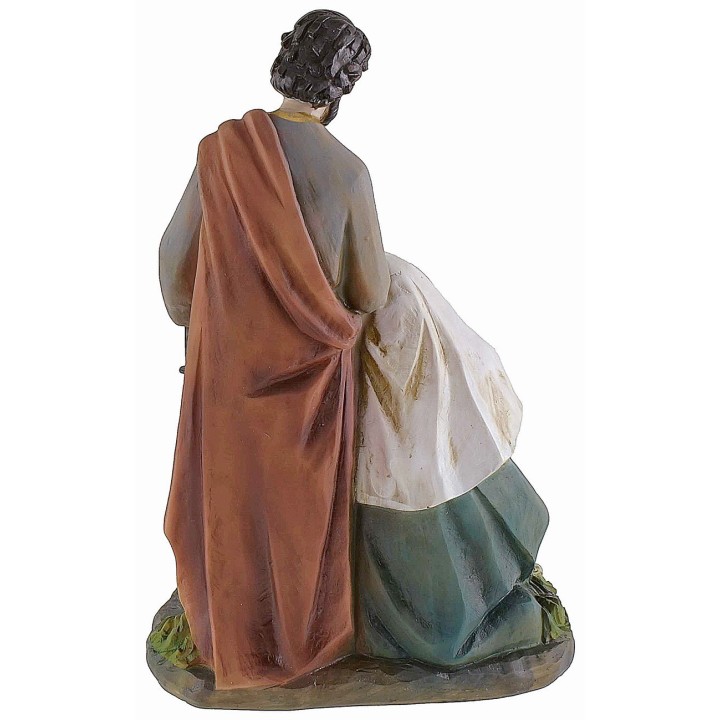 Resin nativity scene with sheep 14.5x9x22.5 cm h