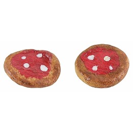 Conjunto de 2 pizzas margarita ø 2 cm