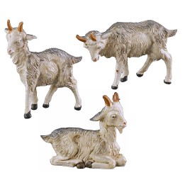 Set de 3 cabras claras serie 10 cm Fontanini