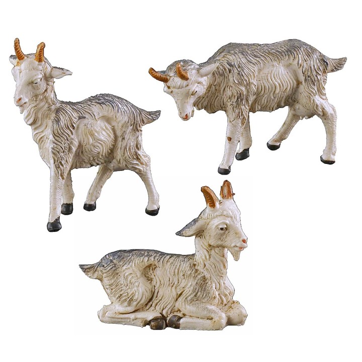 Set de 3 cabras claras serie 10 cm Fontanini