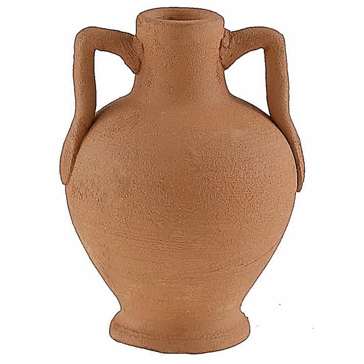 Jug with handles in terracotta h 5.2 cm