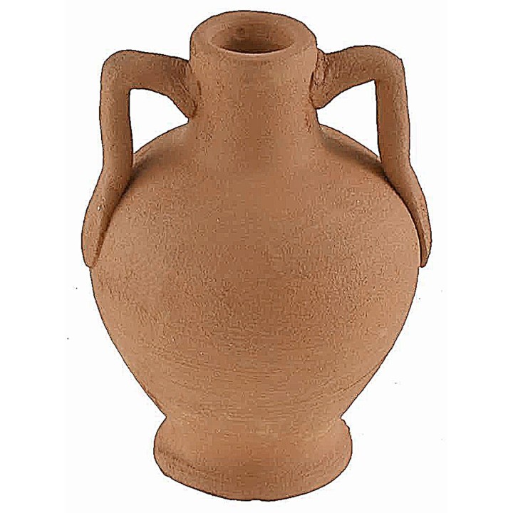 Jarra con asas de terracota h 5,2 cm