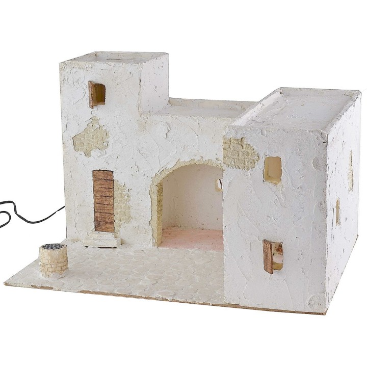 Illuminated Arab village 40.5x31x26.5 h