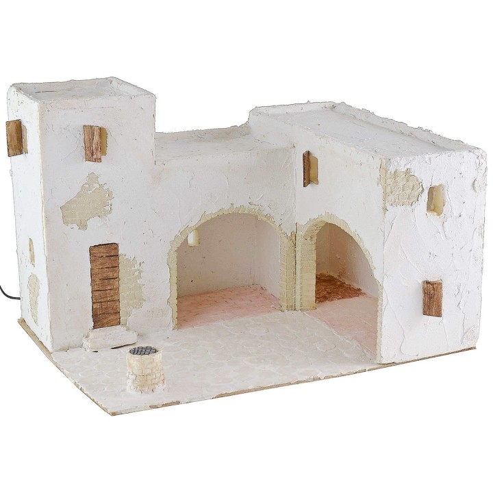 Pueblo árabe iluminado de 40,5x31x26,5 cm h