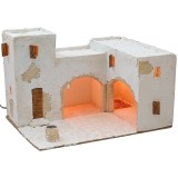 Pueblo árabe iluminado de 40,5x31x26,5 cm h