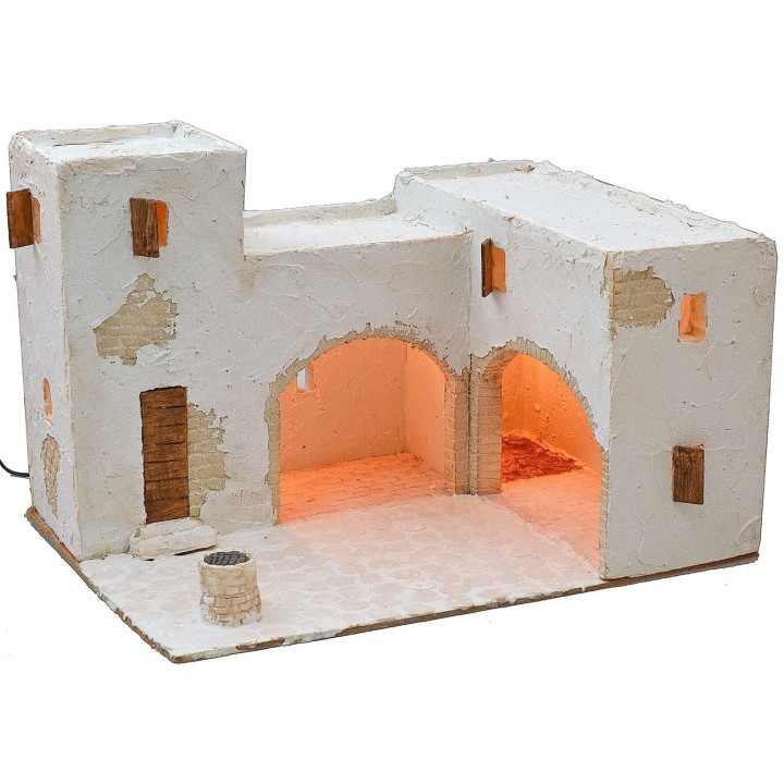 Villaggio arabo illuminato cm 40,5x31x26,5 h