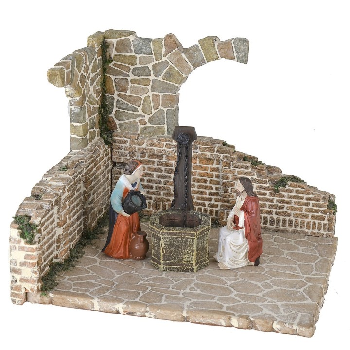 Escenario de resina para belén de 20x17,5x16 cm h