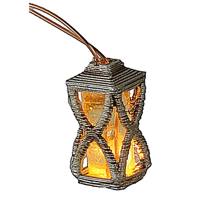 Lanterna con led giallo 3 Volt cm 1,5 h