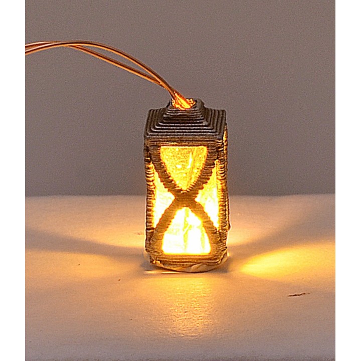 Lanterna con led giallo 3 Volt cm 1,5 h