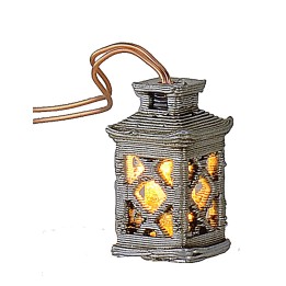 Linterna mediana trabajada con led amarillo 3 Volt cm 1,8 h