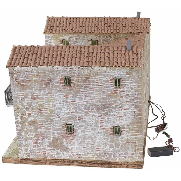 Casolare stuccato con forno funzionante illuminato completo di