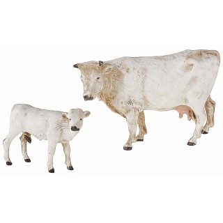 Mucca e vitello Landi Moranduzzo per statue 8 cm