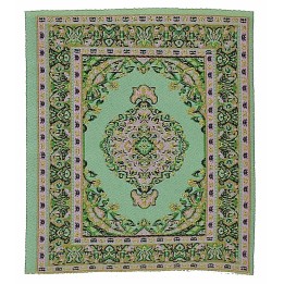 Alfombra verde claro 16x10 cm
