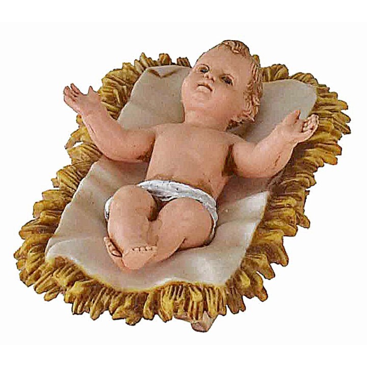 Gesù Bambino con culla serie 12 cm Landi Moranduzzo
