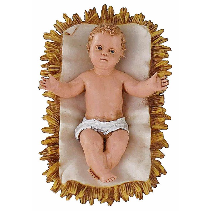Gesù Bambino con culla serie 12 cm Landi Moranduzzo