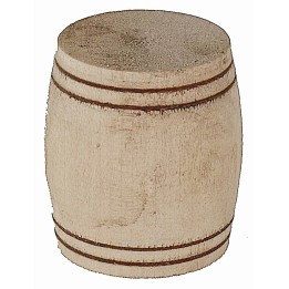 Barril de madera cm ø 4x4,4 h accesorios para belén