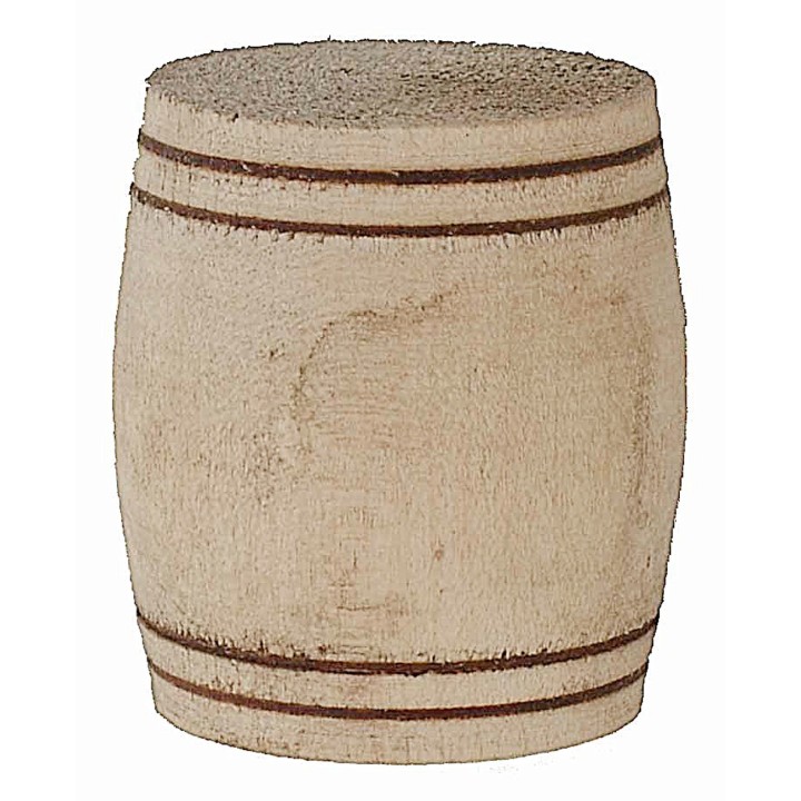 Barril de madera cm ø 4x4,4 h accesorios para belén