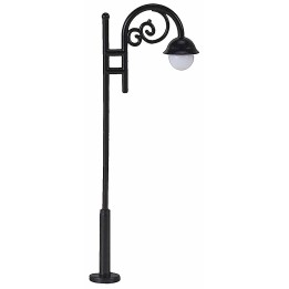 Lampione curvo da strada h 9 cm