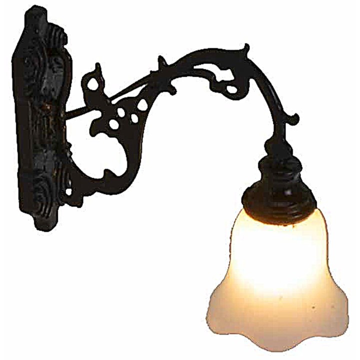 Aplique de pared de metal 1,3 cm con LED 12V luz cálida