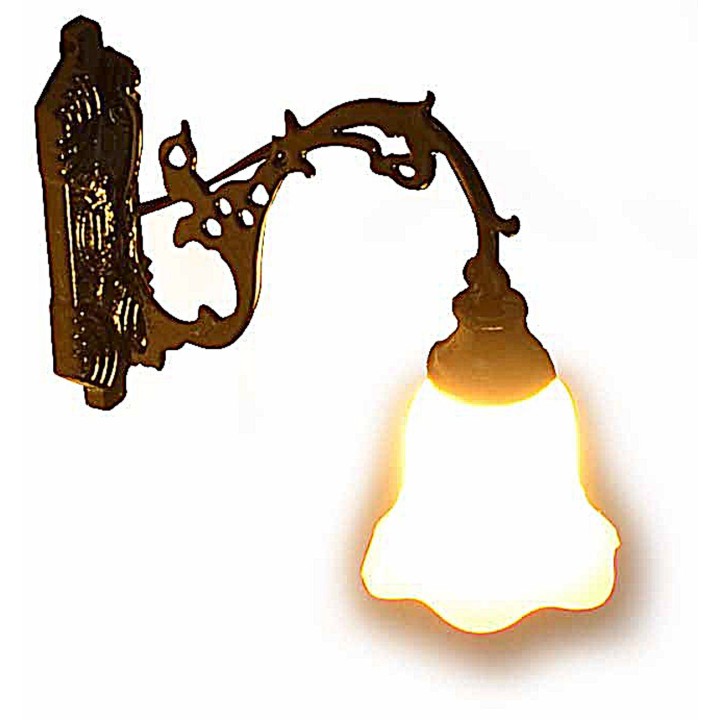 Lanterna a muro in metallo 1,3 cm con led 12V luce calda