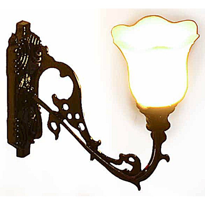 Aplique de pared de metal 1,3 cm con LED 12V luz cálida