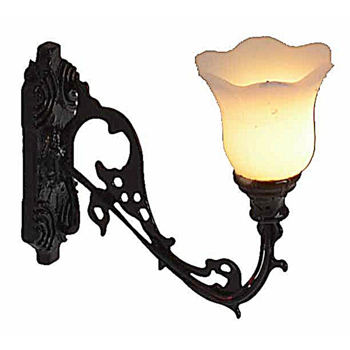 Aplique de pared de metal 1,3 cm con LED 12V luz cálida
