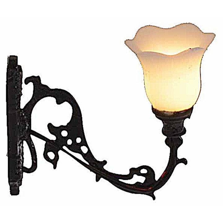 Aplique de pared de metal 1,3 cm con LED 12V luz cálida