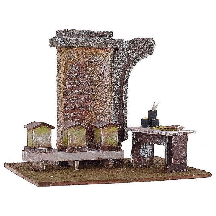 Apiario con arnie per presepe cm 24x17,5x19,5 h per statue 12 cm