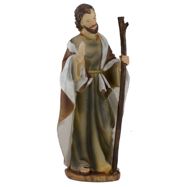 Natività in set da 11 soggetti cm 15 in resina