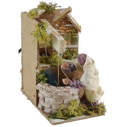 Woman at the well in motion 10 cm