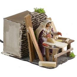 Falegname palestinese 8 cm in movimento cm 10x15x10,5 h