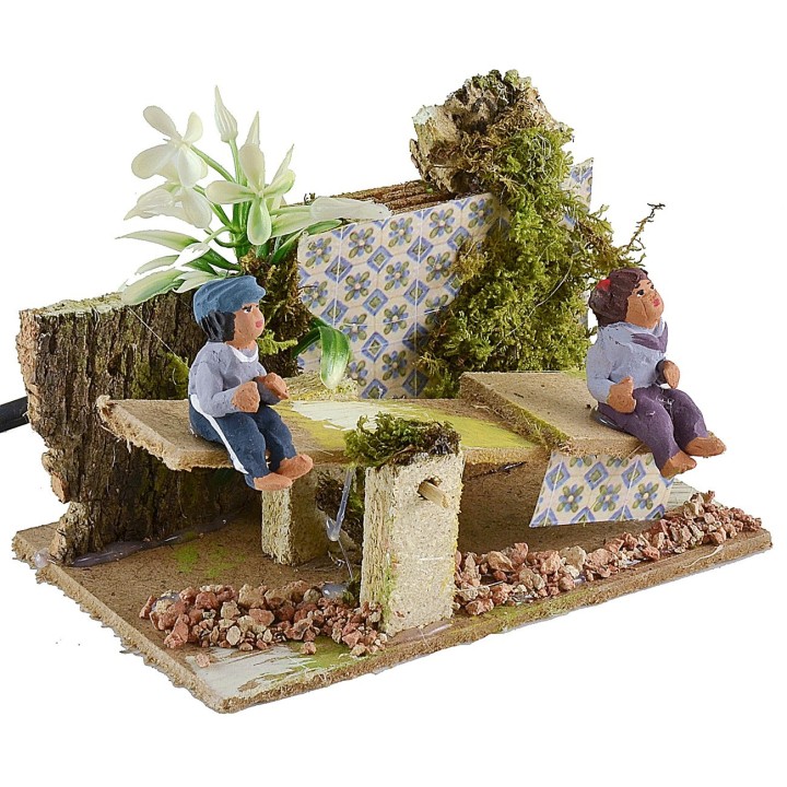 Niños en columpio serie 10 cm en movimiento