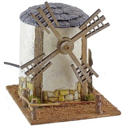 Molino de viento circular con aspas funcionales de 13,5x15,5x15