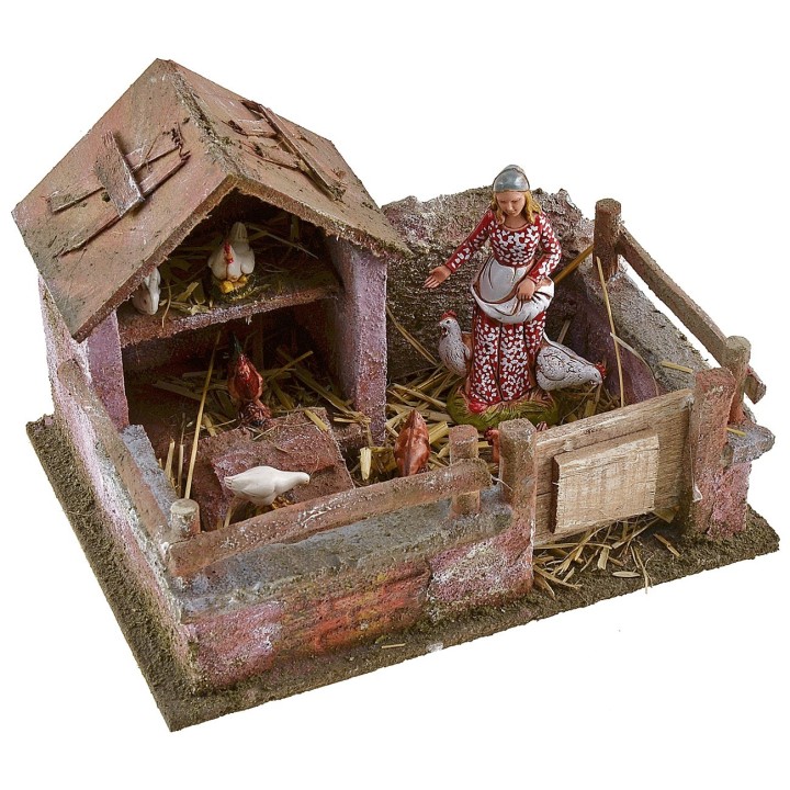 Gallinero de 19,4x14,5x13,5 cm h