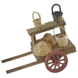 Cart with baskets cm 11x7.5x6 h