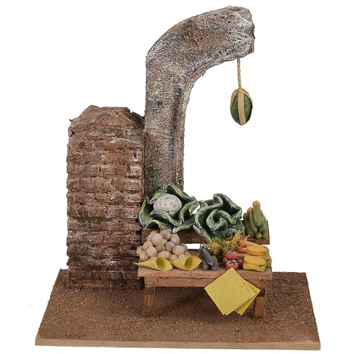 Ambientazione del fruttivendolo cm 14,5x11,5x16 h