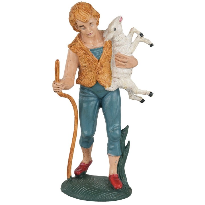 Shepherd with lamb in arms 15 cm Euromarchi