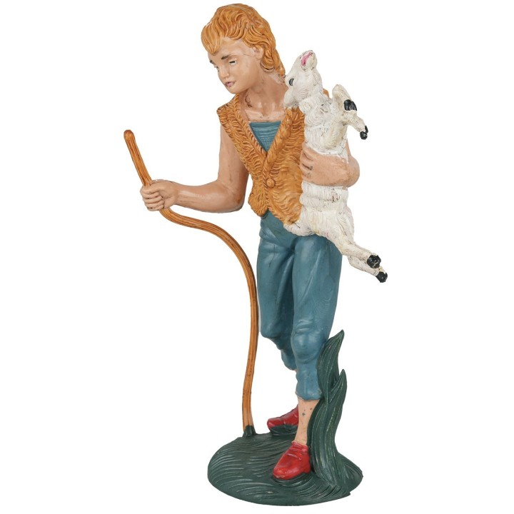 Shepherd with lamb in arms 15 cm Euromarchi