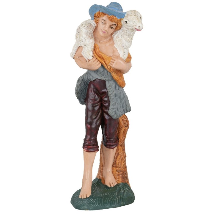 Pastore con agnello sulle spalle 15 cm Euromarchi