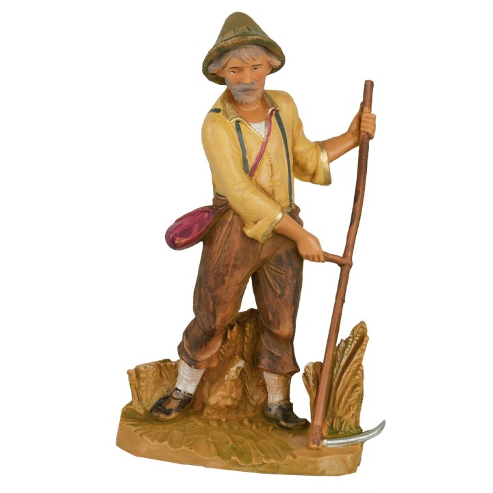 Farmer with scythe 12 cm Fontanini