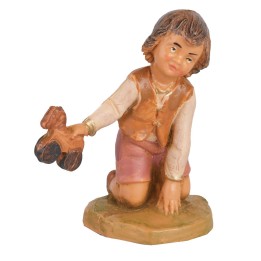 Child with toy series 12 cm Fontanini