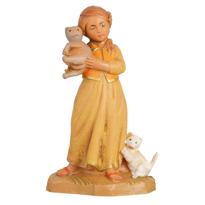 Girl with cats series 12cm Fontanini
