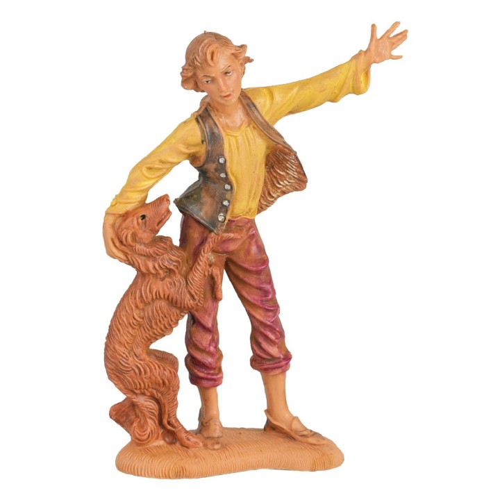 Hombre con perro 10 cm Fontanini
