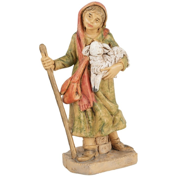 Donna con agnello 10 cm Euromarchi lux