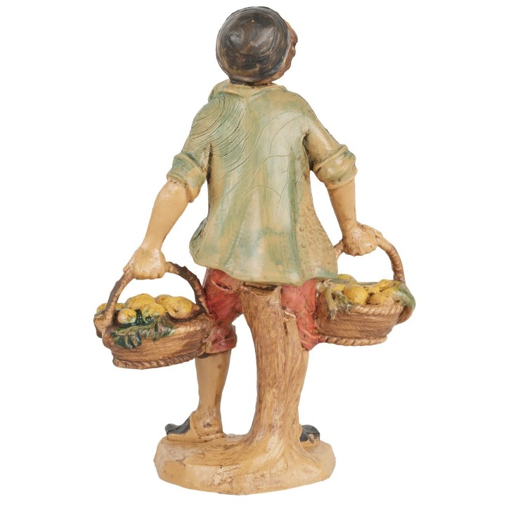 Shepherd with fruit baskets 10 cm Euromarchi lux